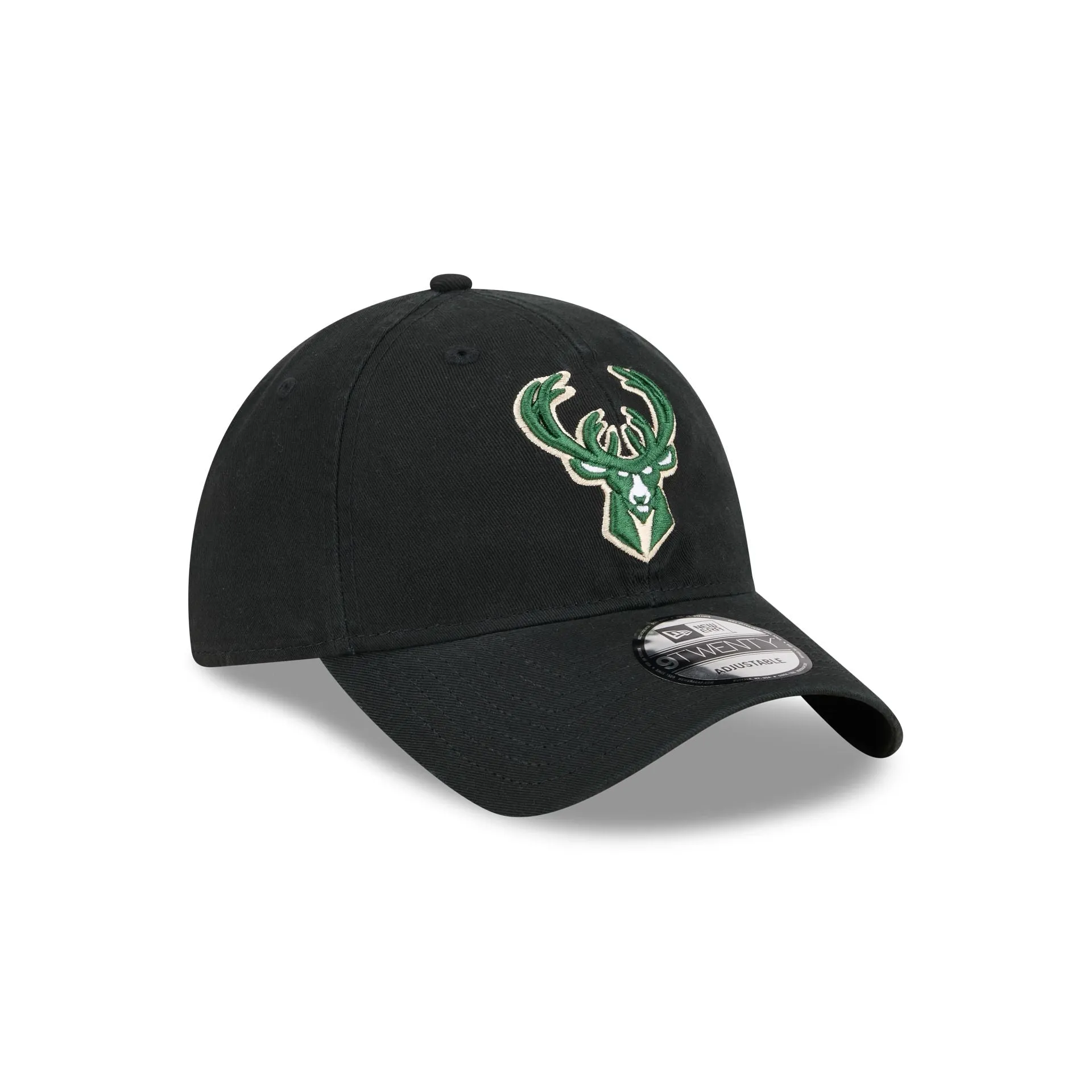 Milwaukee Bucks Black 9TWENTY Adjustable Hat sold by New Era product image thumbnail 3