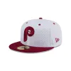 Philadelphia Phillies Throwback Mesh 59FIFTY Fitted Hat sold by New Era