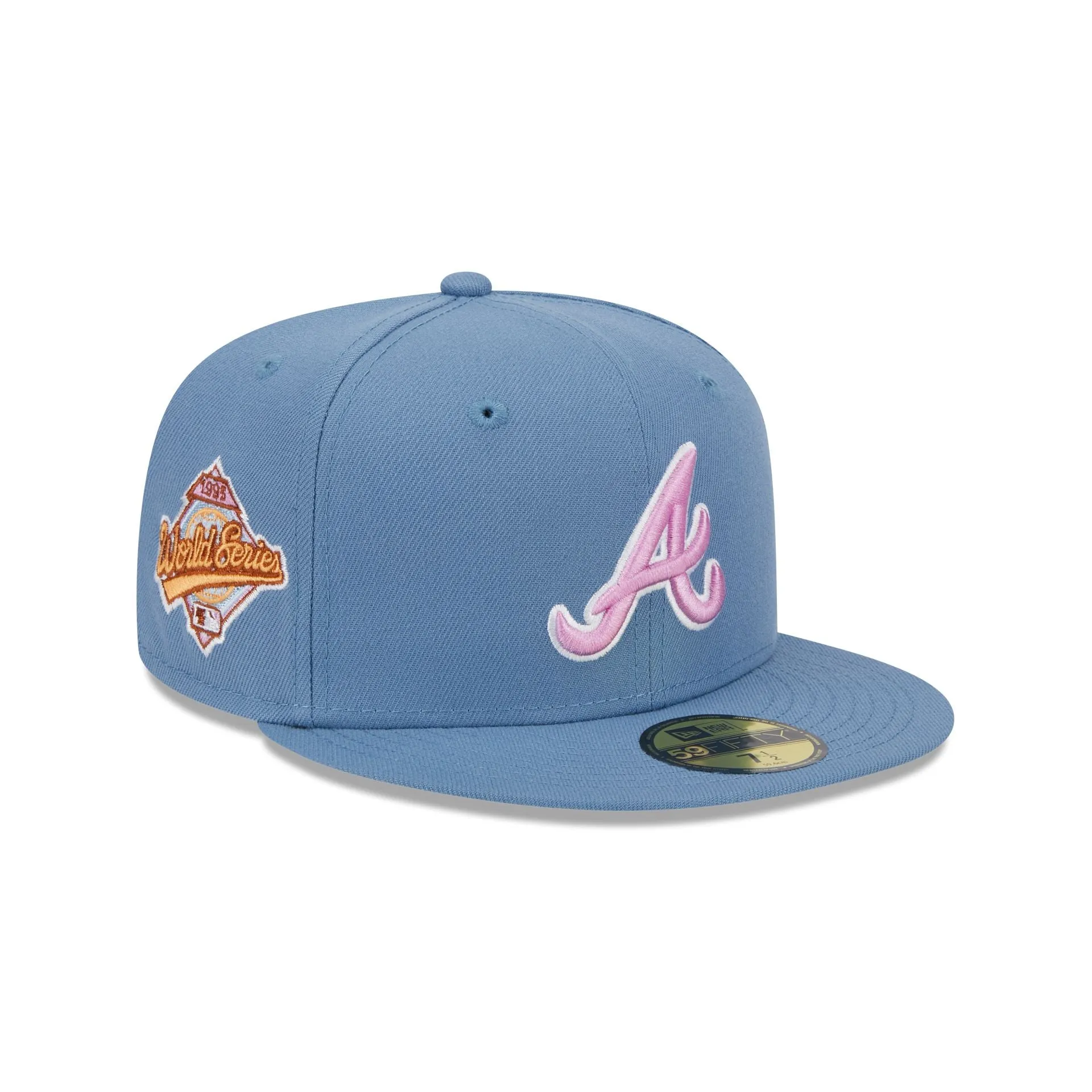 Atlanta Braves Color Pack Faded Blue 59FIFTY Fitted Hat sold by New Era