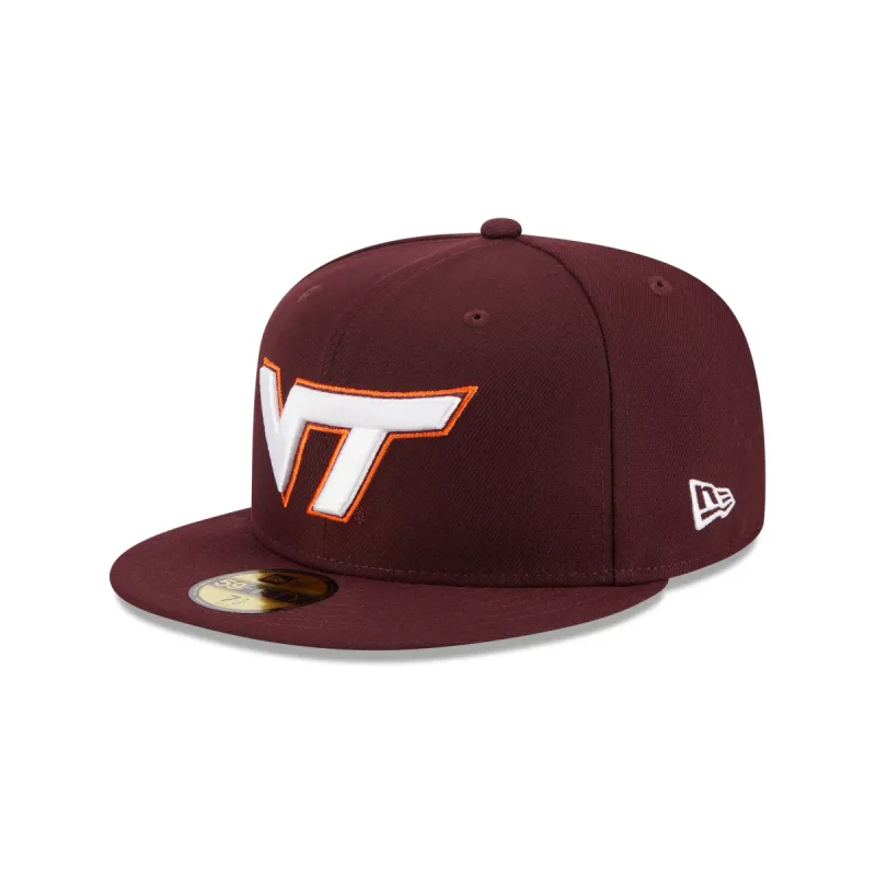 Virginia Tech Hokies Maroon 59FIFTY Fitted Hat sold by New Era