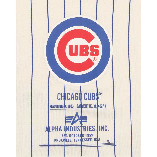 Alpha Industries X Chicago Cubs Striped T-Shirt sold by New Era product image thumbnail 3