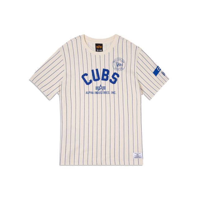 Alpha Industries X Chicago Cubs Striped T-Shirt sold by New Era