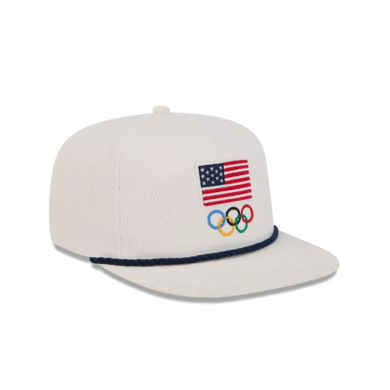 Team USA Olympics Corduroy Golfer Hat sold by New Era