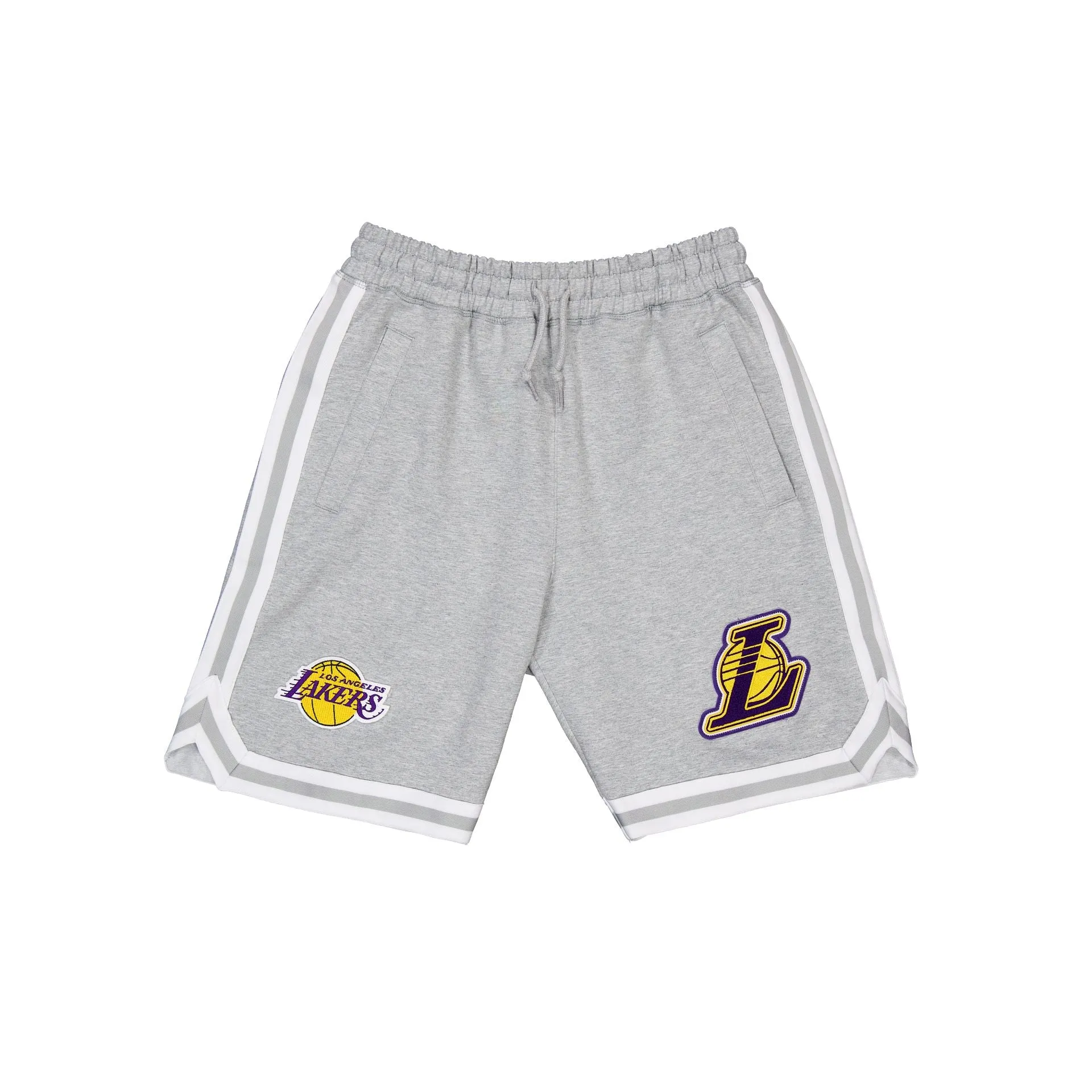 Los Angeles Lakers Gray Logo Select Shorts sold by New Era