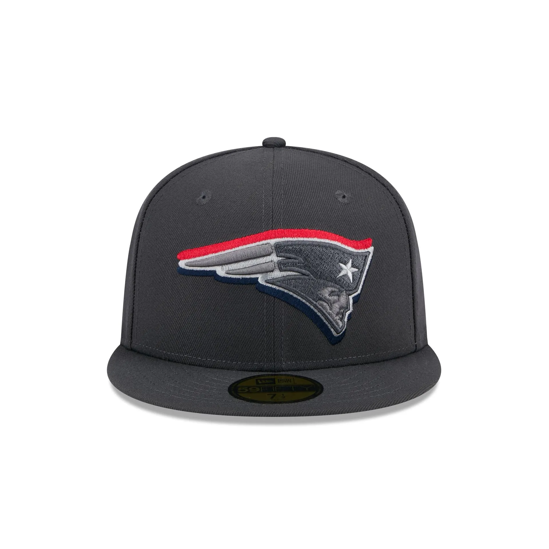 New England Patriots 2024 Draft Gray 59FIFTY Fitted Hat sold by New Era product image thumbnail 2
