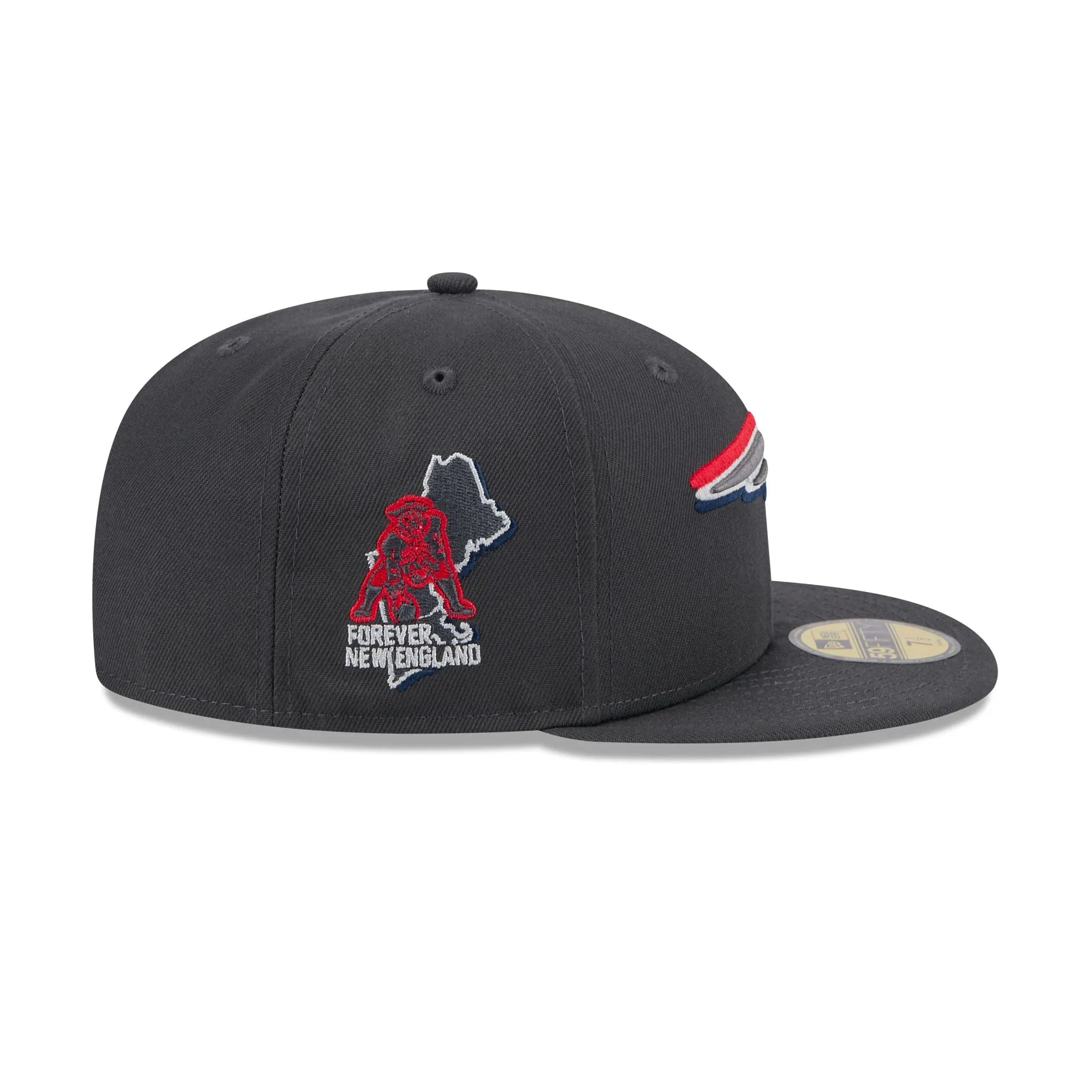 New England Patriots 2024 Draft Gray 59FIFTY Fitted Hat sold by New Era product image thumbnail 4