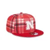 Nebraska Cornhuskers Plaid 9FIFTY Snapback Hat sold by New Era