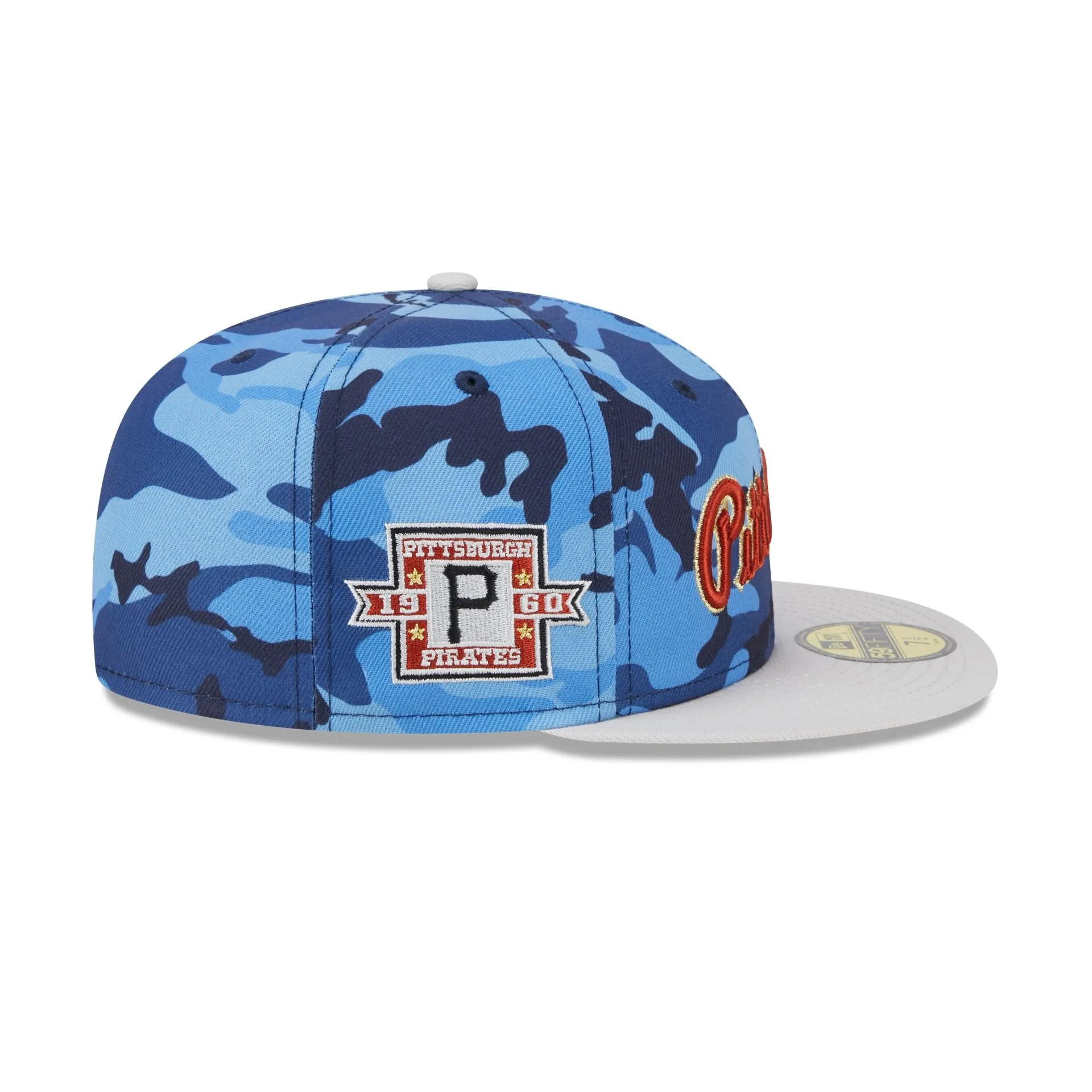 Pittsburgh Pirates Blue Camo 59FIFTY Fitted Hat sold by New Era product image thumbnail 4