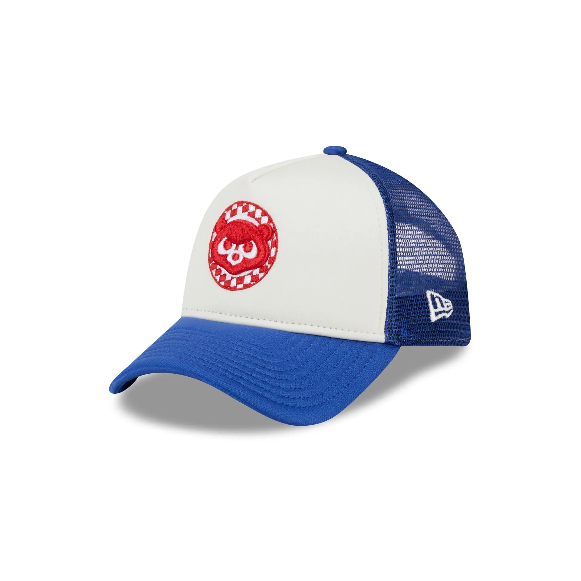 Chicago Cubs Checkered Flag 9FORTY A-Frame Trucker Hat sold by New Era product image thumbnail 3