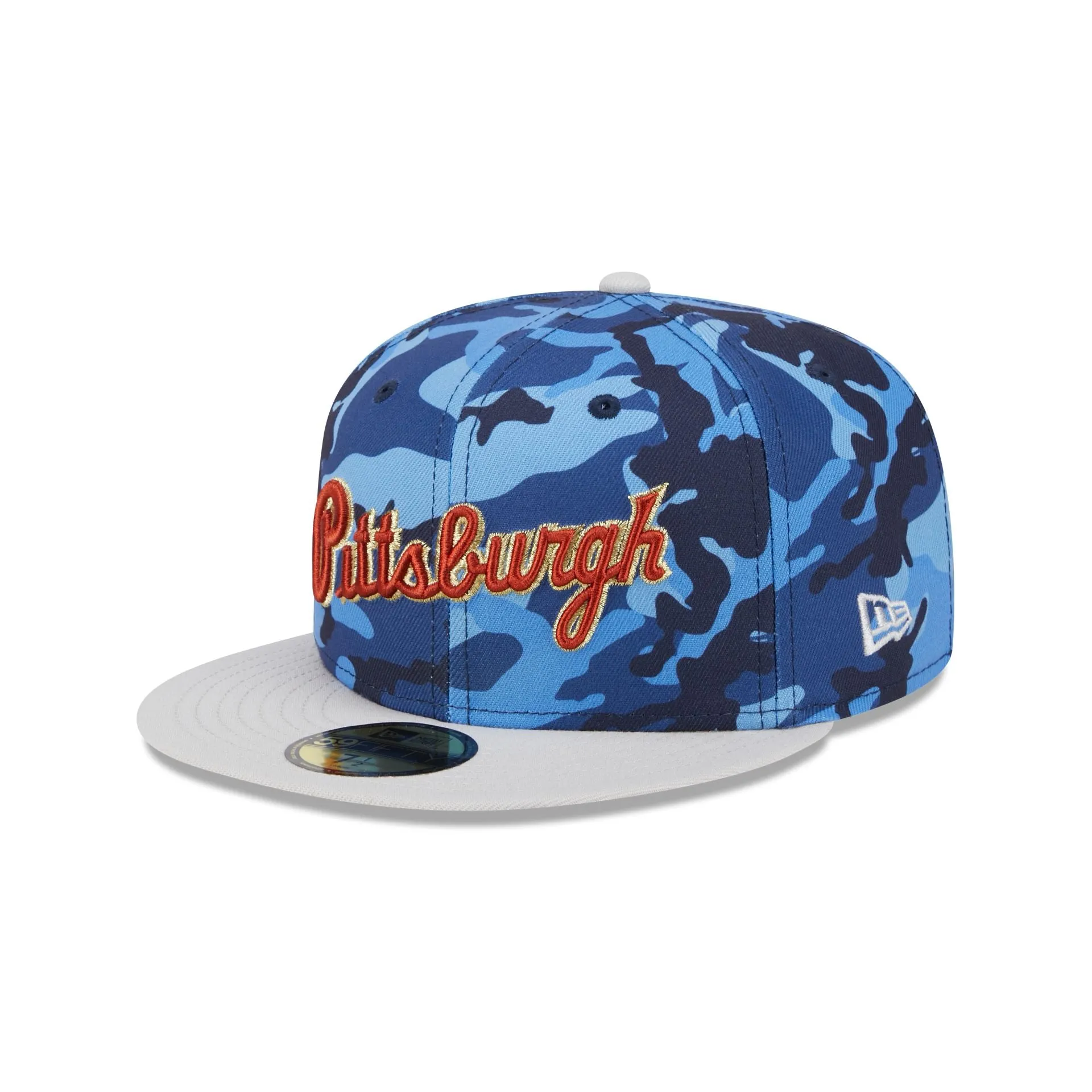 Pittsburgh Pirates Blue Camo 59FIFTY Fitted Hat sold by New Era product image thumbnail 3