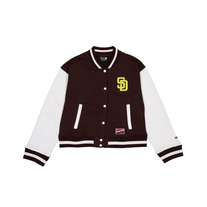 San Diego Padres Throwback Fleece Women's Jacket sold by New Era