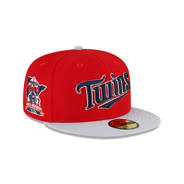 Just Caps Gray Visor Minnesota Twins 59FIFTY Fitted Hat sold by New Era