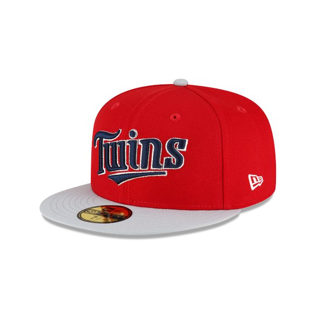 Just Caps Gray Visor Minnesota Twins 59FIFTY Fitted Hat sold by New Era product image thumbnail 3