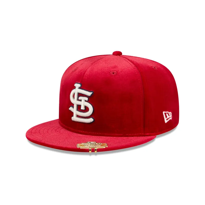 St. Louis Cardinals Velvet Visor Clip 59FIFTY Fitted Hat sold by New Era