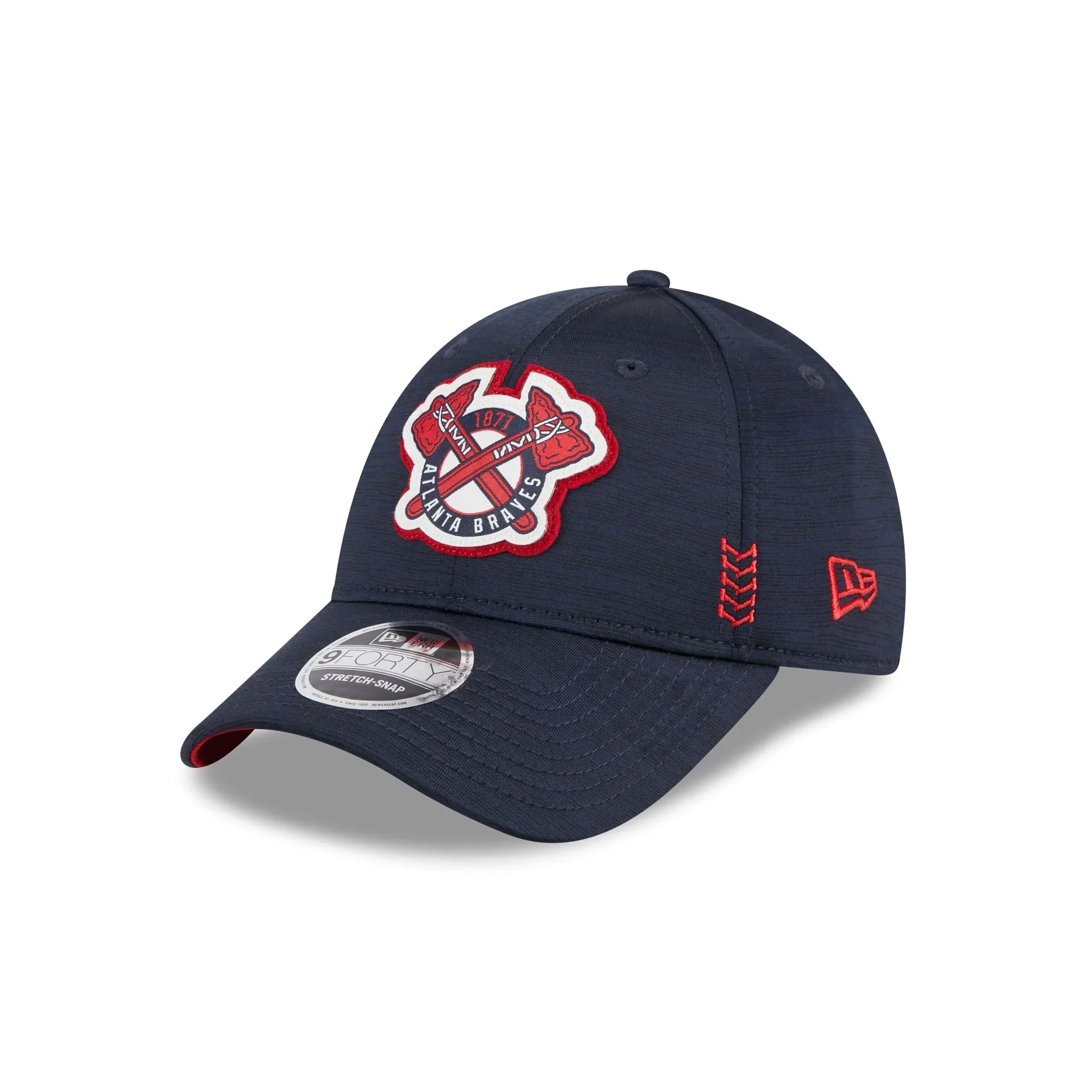 Atlanta Braves 2024 Clubhouse 9FORTY Stretch-Snap Hat sold by New Era
