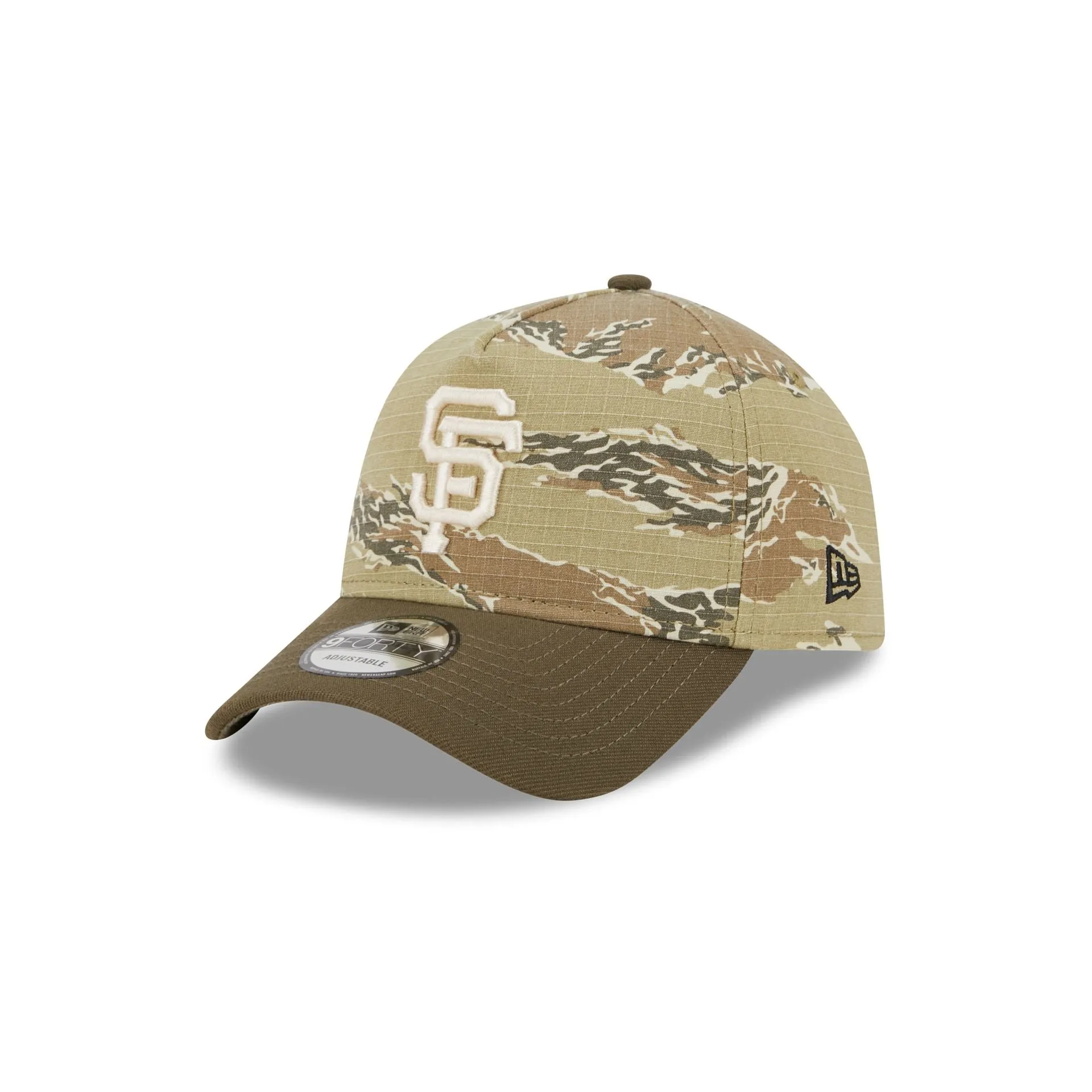 San Francisco Giants Tiger Camo 9FORTY A-Frame Snapback Hat sold by New Era