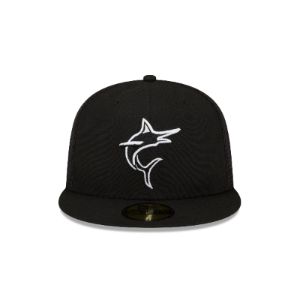 Miami Marlins 2023 Batting Practice Black 59FIFTY Fitted Hat sold by New Era