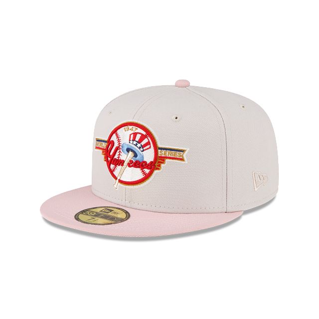 Just Caps Stone Pink New York Yankees 59FIFTY Fitted Hat sold by New Era product image thumbnail 3