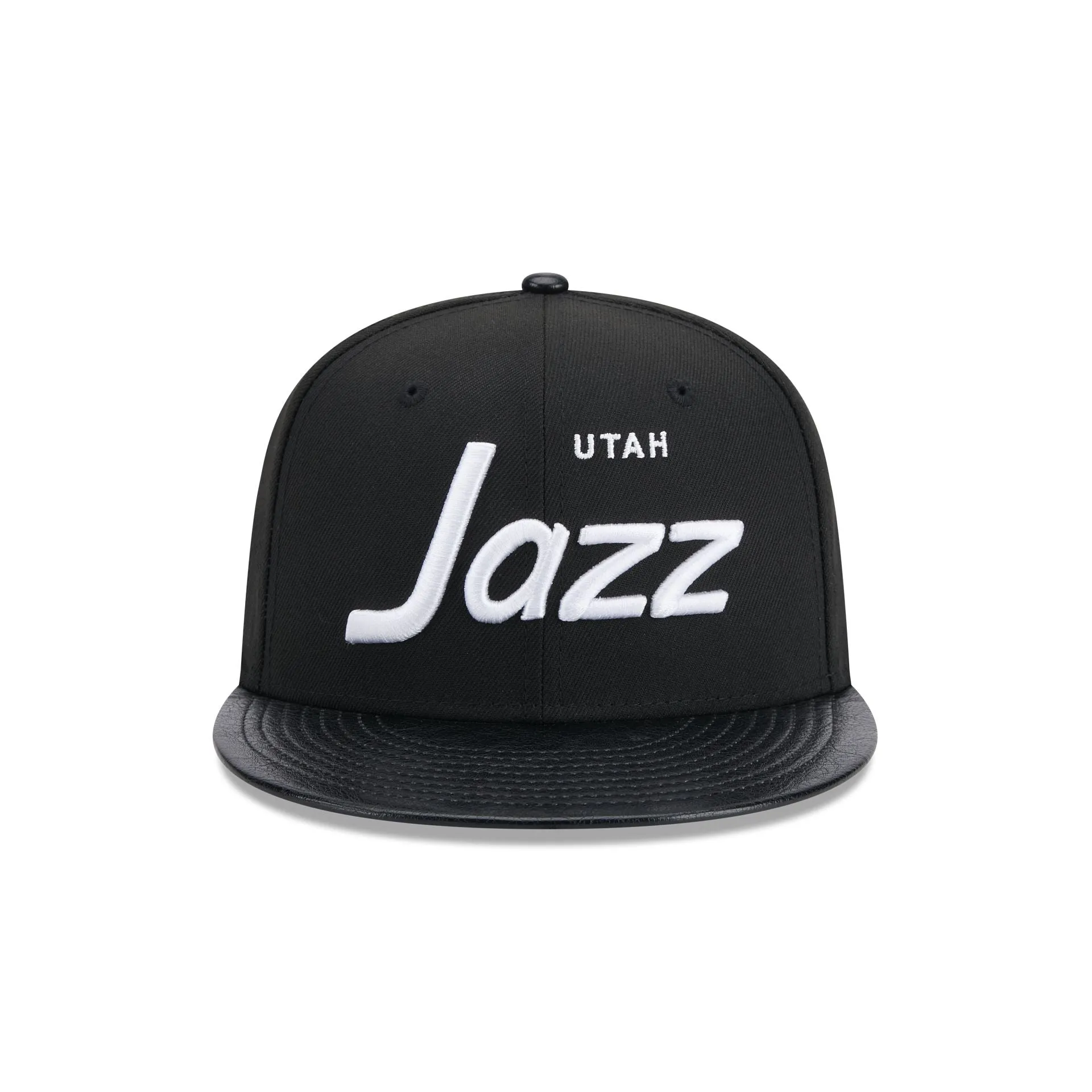 Utah Jazz Faux Leather Visor 9FIFTY Snapback Hat sold by New Era product image thumbnail 2