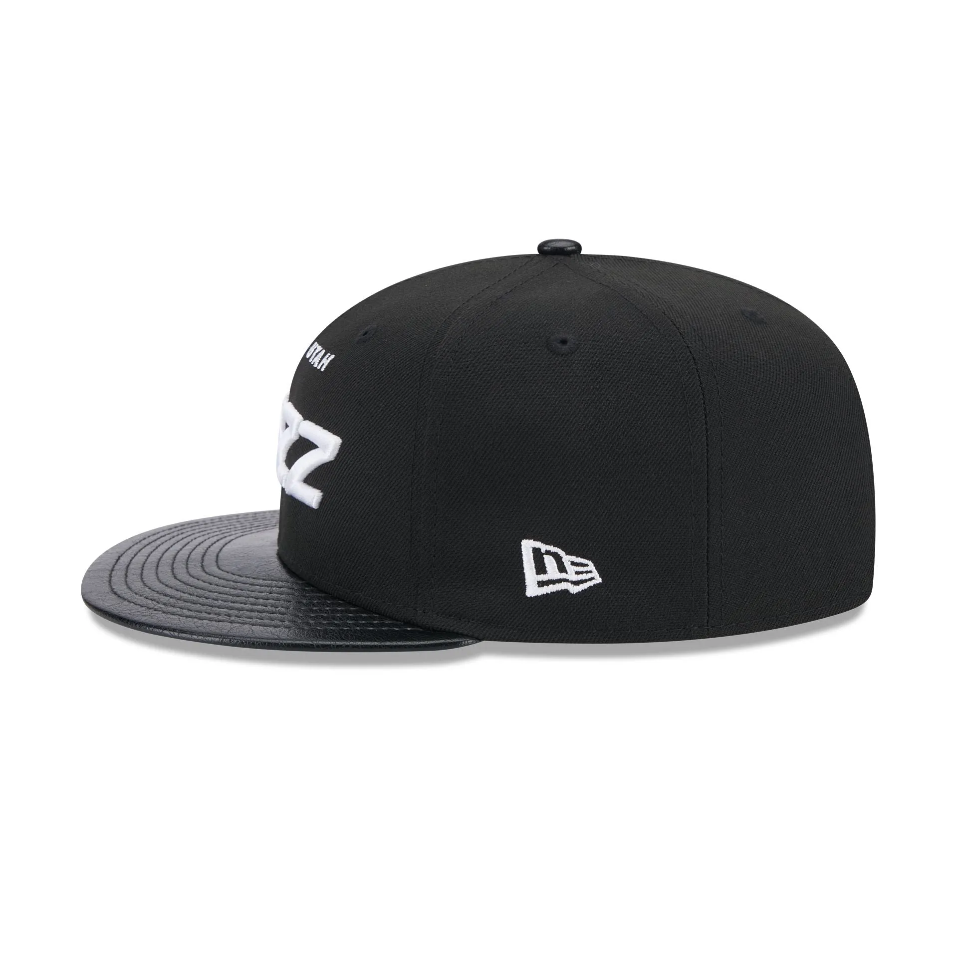 Utah Jazz Faux Leather Visor 9FIFTY Snapback Hat sold by New Era product image thumbnail 5