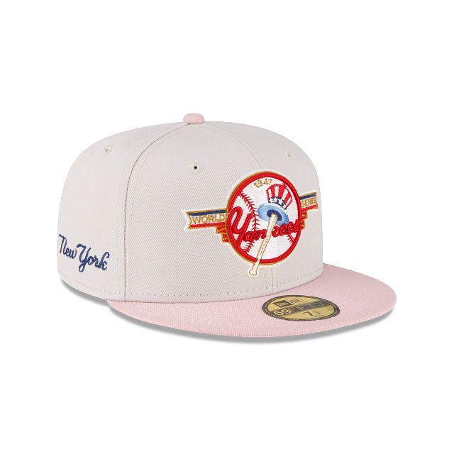 Just Caps Stone Pink New York Yankees 59FIFTY Fitted Hat sold by New Era