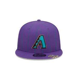 Arizona Diamondbacks Pinstripe Visor Clip 9FIFTY Snapback Hat sold by New Era