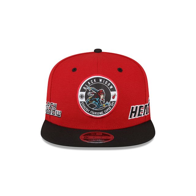 Marvel X Miami Heat Red 9FIFTY Snapback Hat sold by New Era product image thumbnail 2