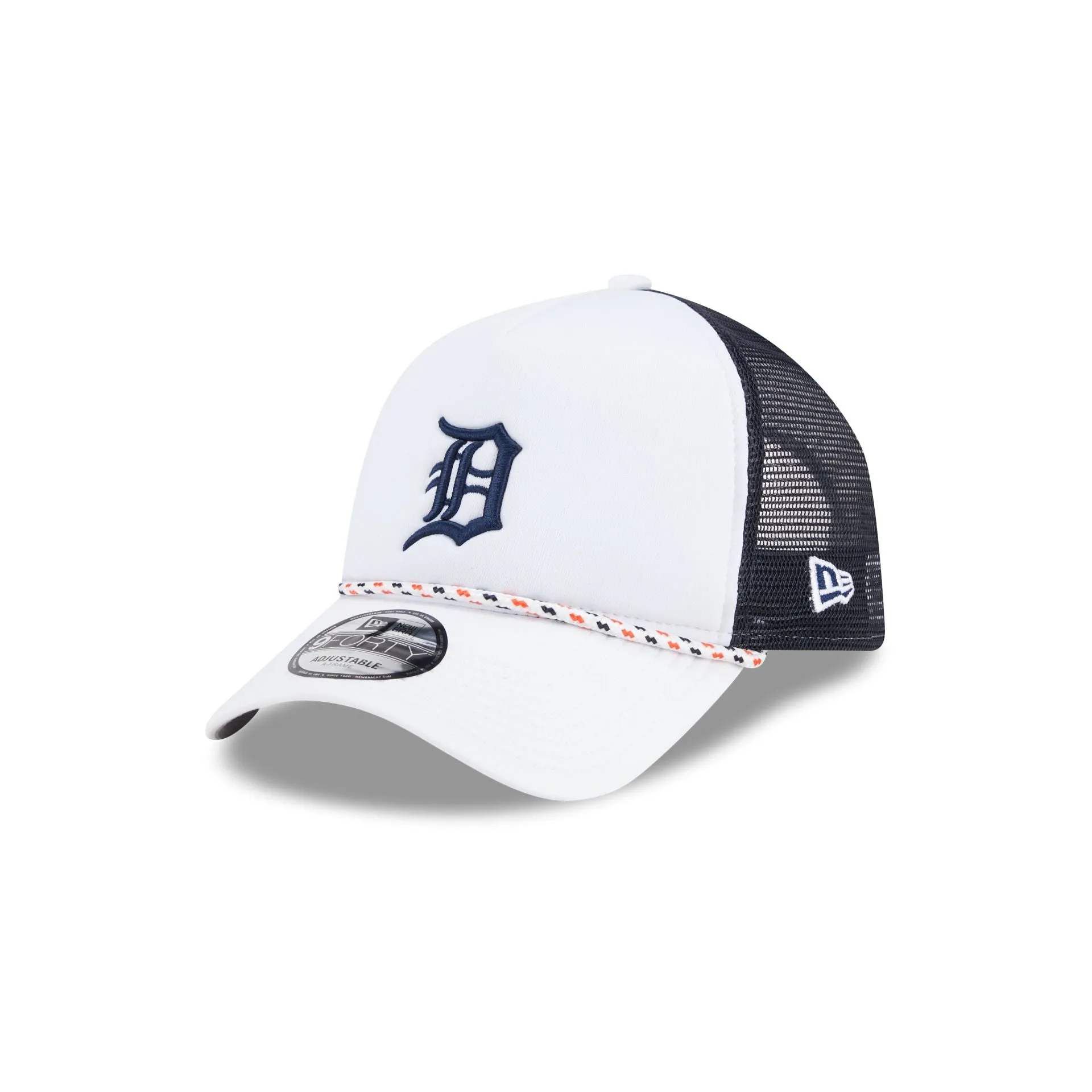 Detroit Tigers Court Sport 9FORTY A-Frame Trucker Hat sold by New Era