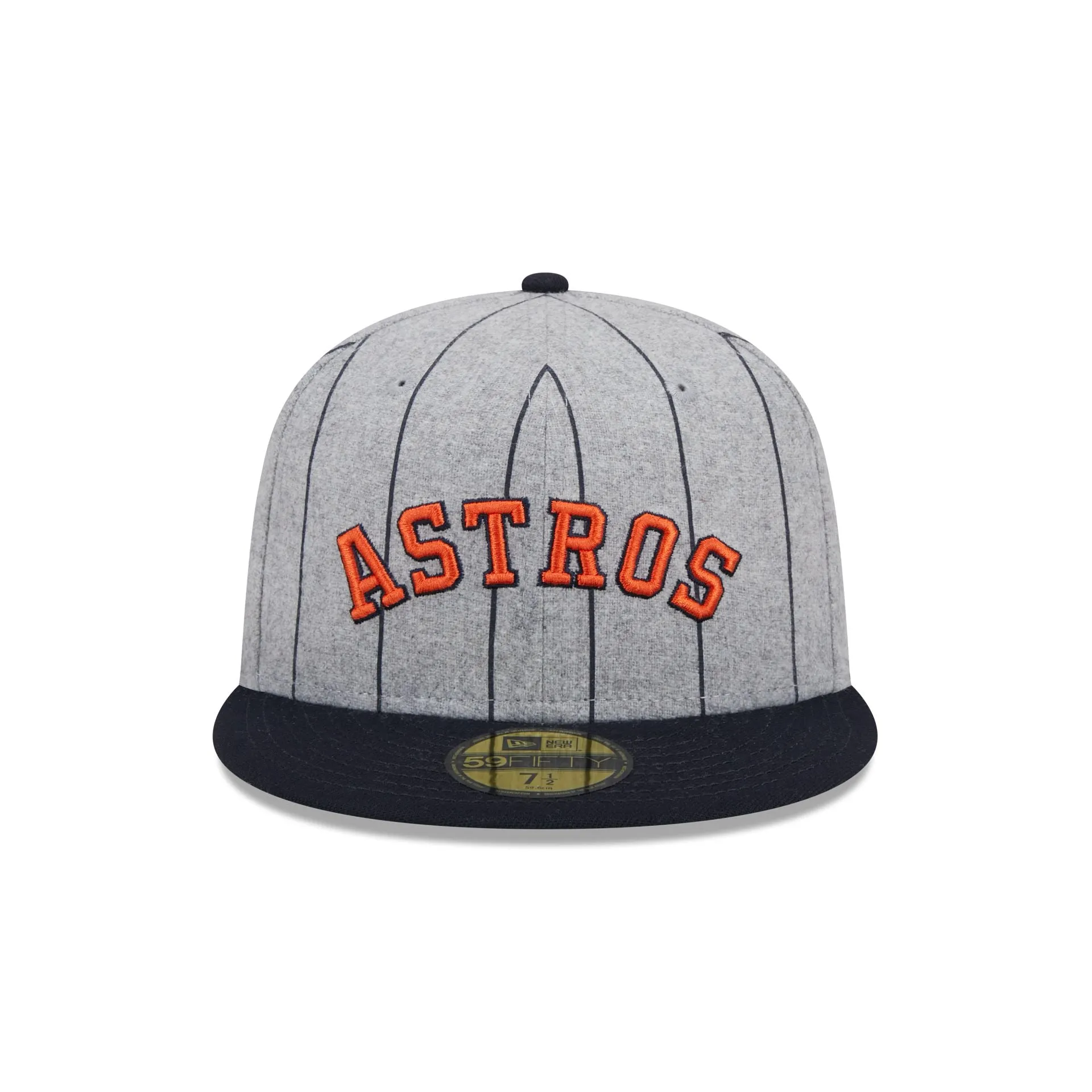 Houston Astros Heather Pinstripe 59FIFTY Fitted Hat sold by New Era product image thumbnail 2