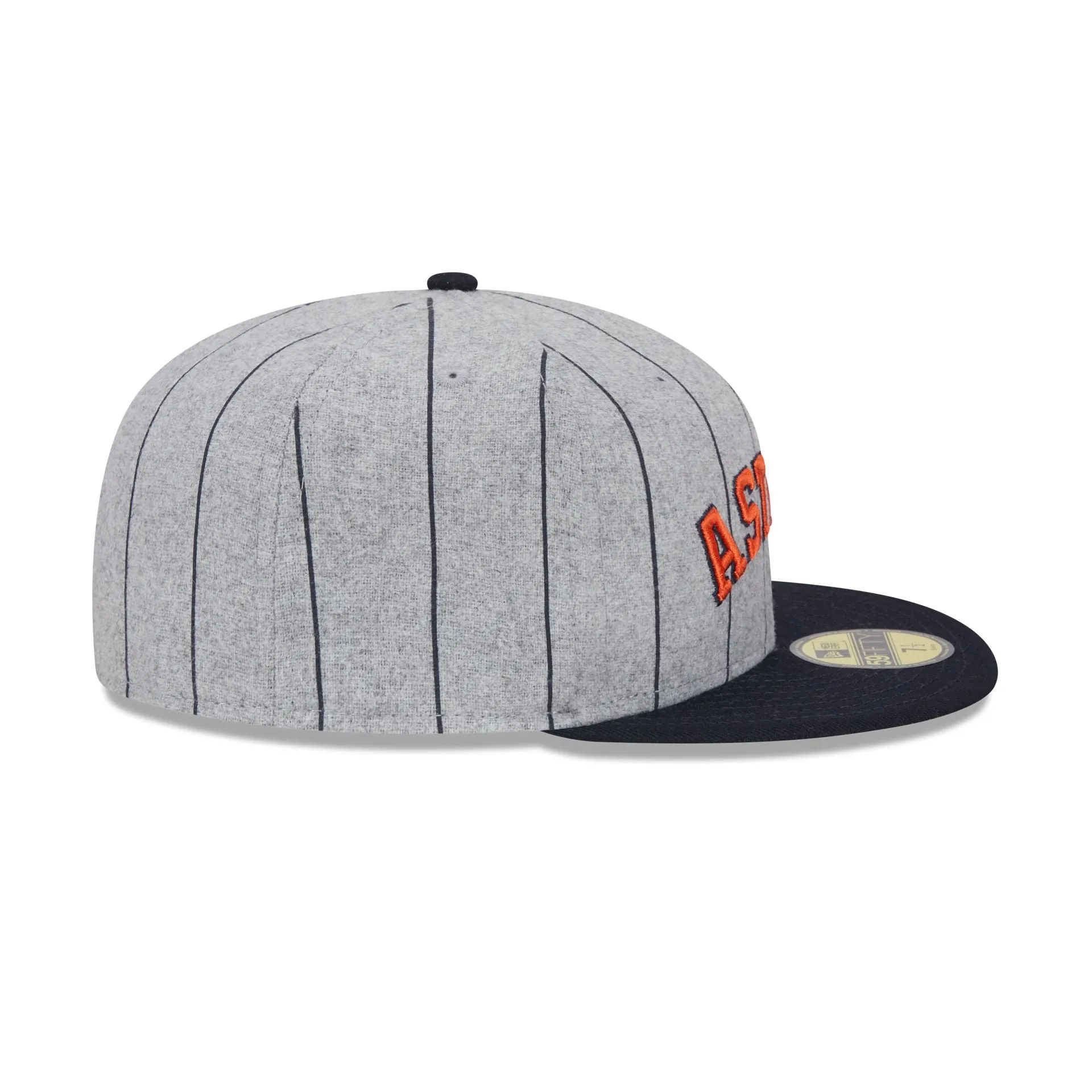 Houston Astros Heather Pinstripe 59FIFTY Fitted Hat sold by New Era product image thumbnail 5