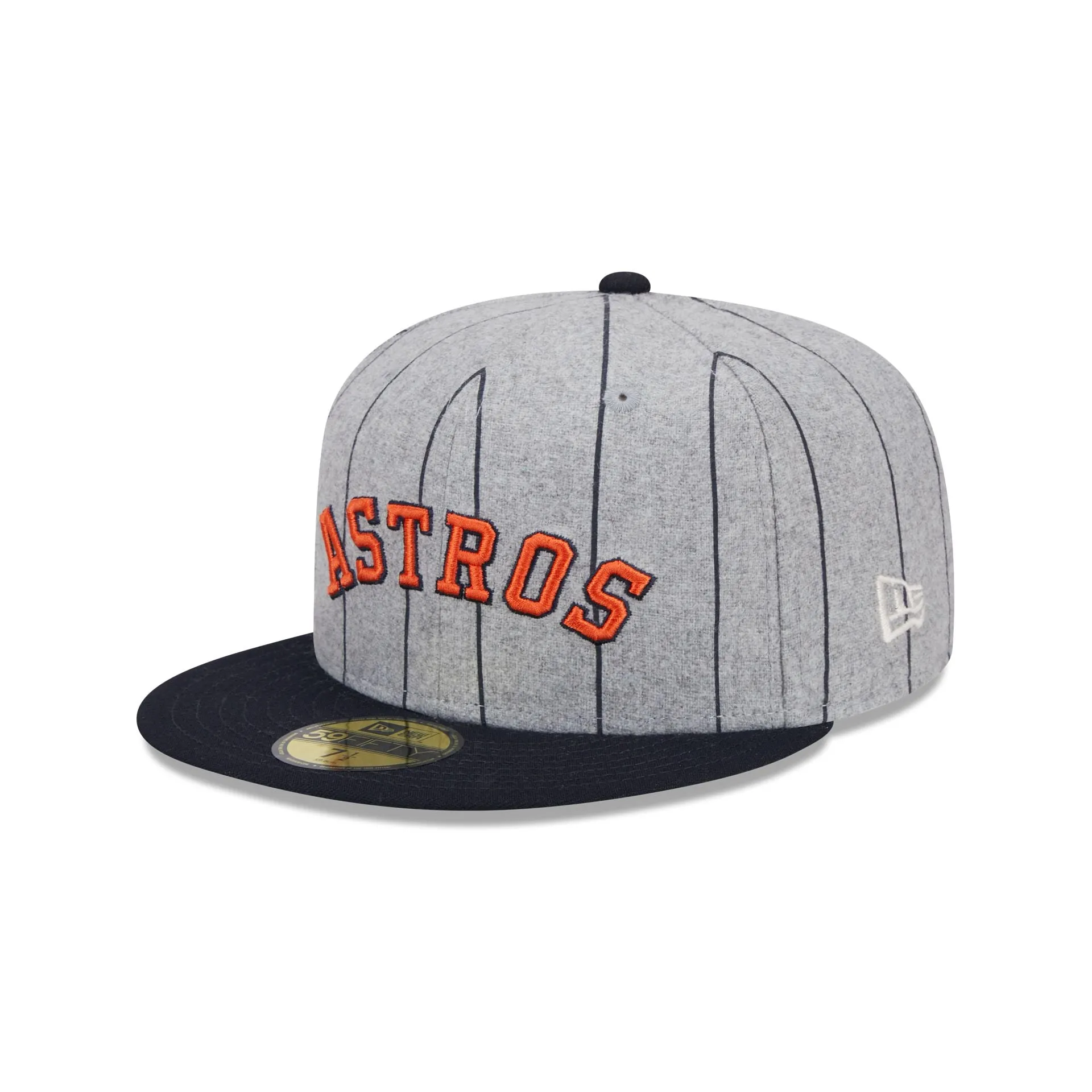 Houston Astros Heather Pinstripe 59FIFTY Fitted Hat sold by New Era