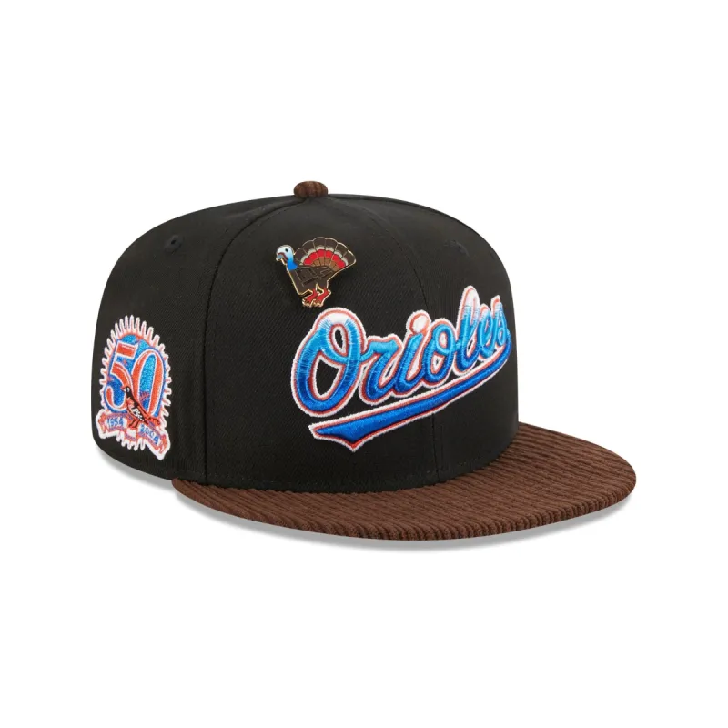 Baltimore Orioles Feathered Cord 59FIFTY Fitted Hat sold by New Era