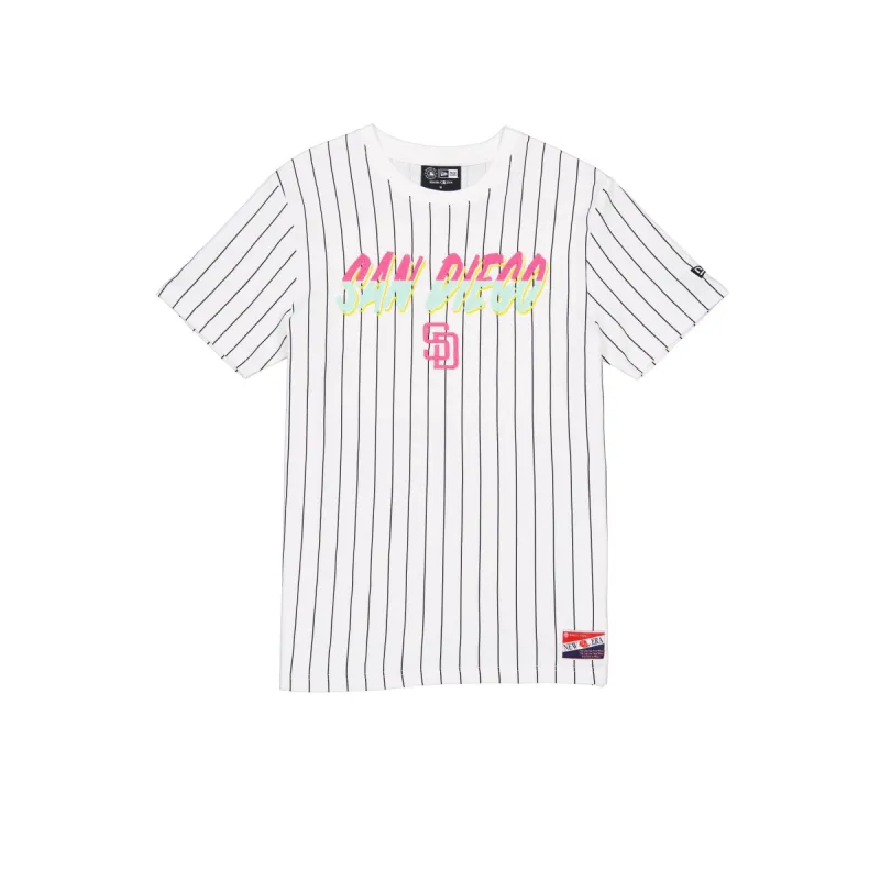San Diego Padres Throwback Pinstripe T-Shirt sold by New Era