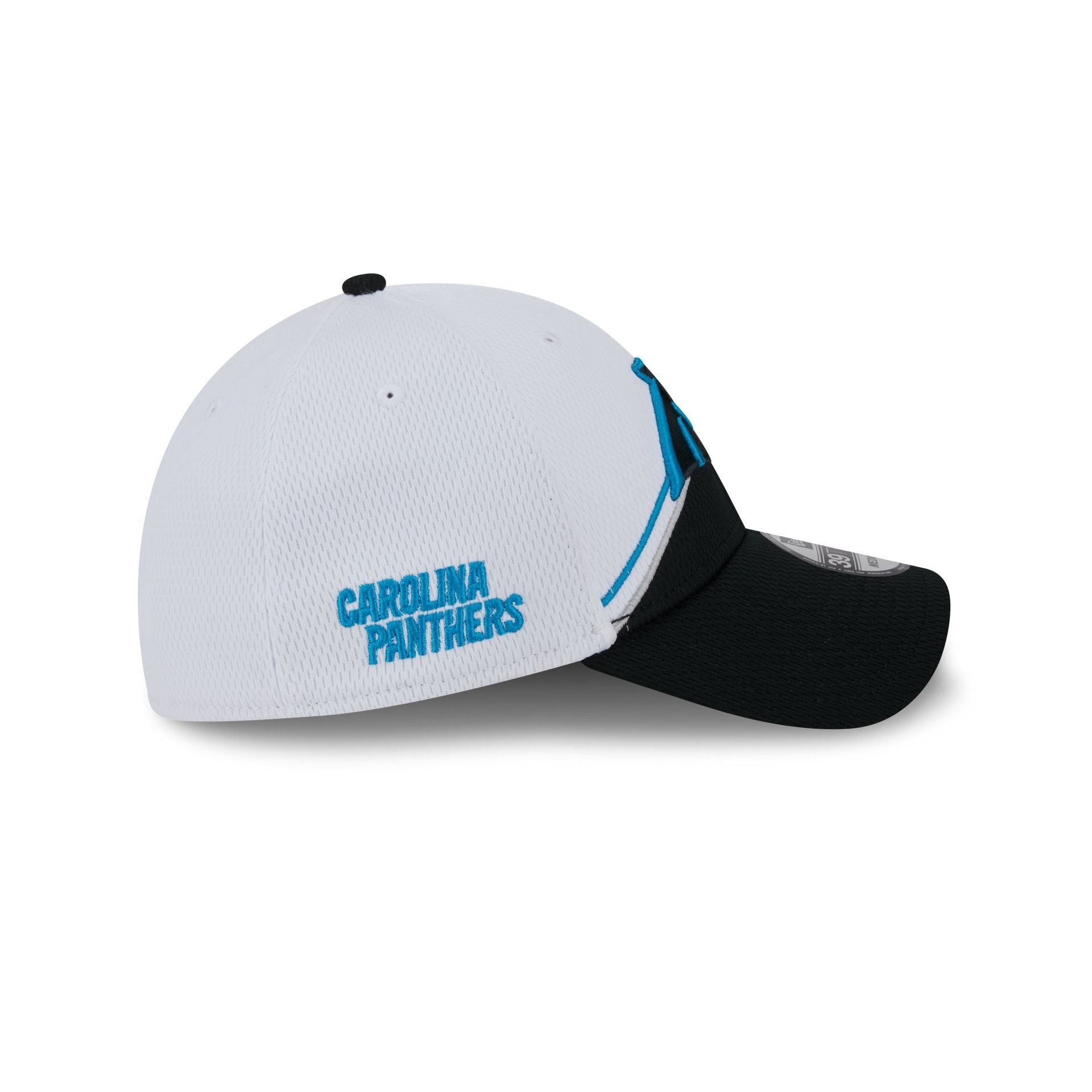 Carolina Panthers 2023 Sideline White 39THIRTY Stretch Fit Hat sold by New Era product image thumbnail 4