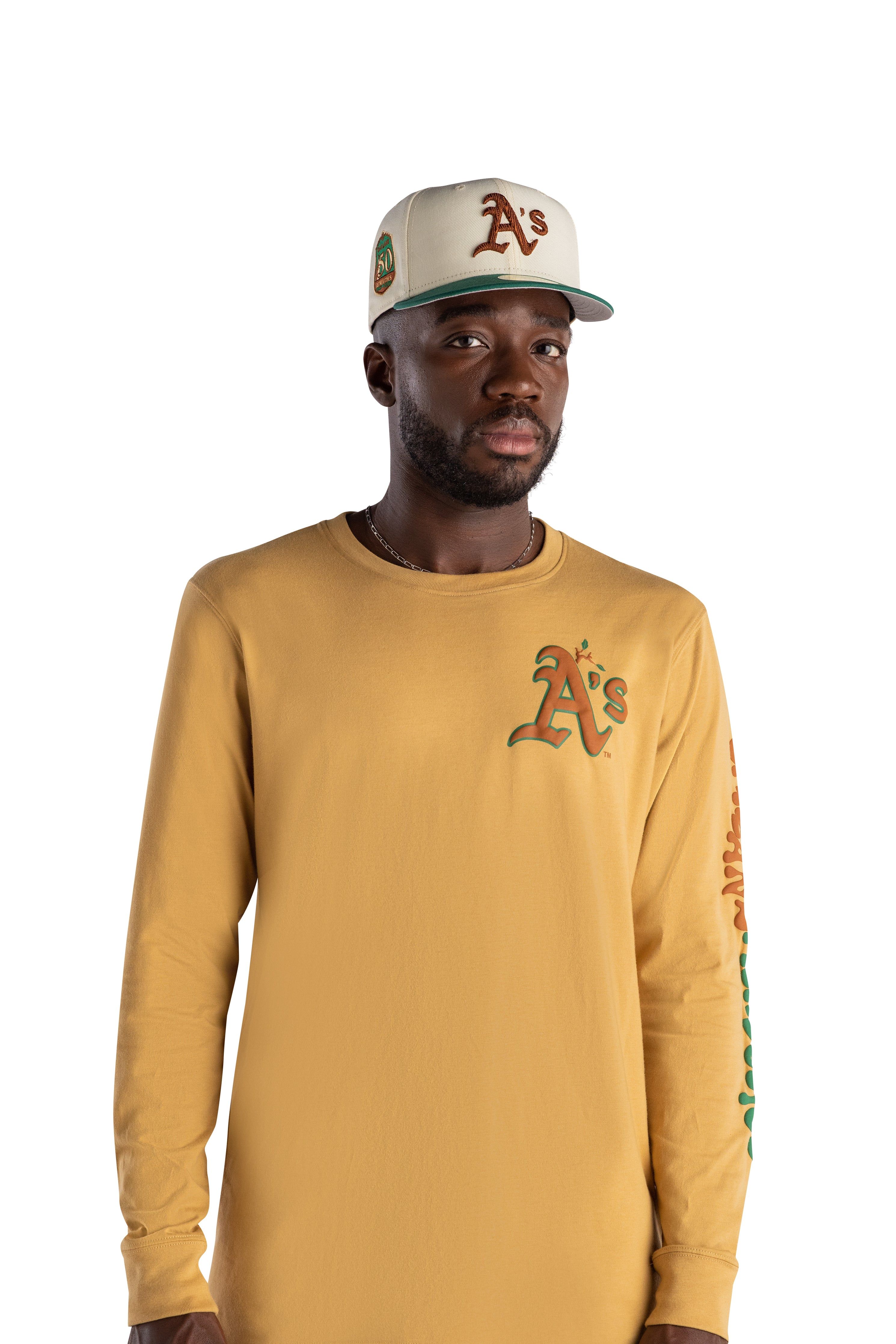 Oakland Athletics Camp Long Sleeve T-Shirt sold by New Era