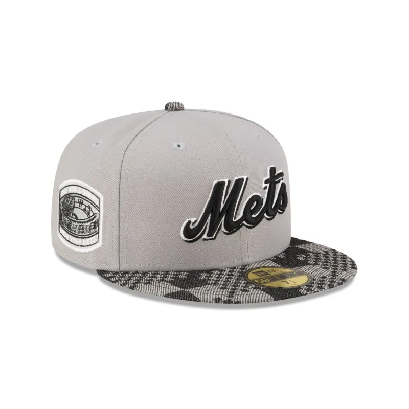 New York Mets Pattern Denim 59FIFTY Fitted Hat sold by New Era