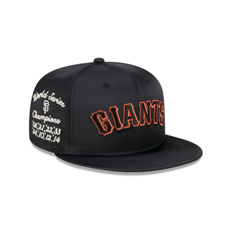 San Francisco Giants Satin Script 9FIFTY Snapback Hat sold by New Era