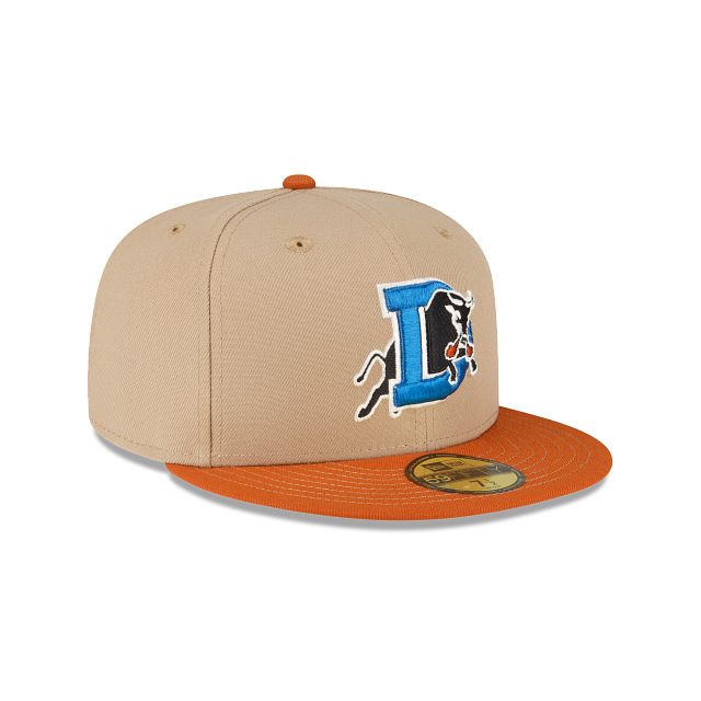 Just Caps Beige Camel Durham Bulls 59FIFTY Fitted Hat sold by New Era product image thumbnail 3