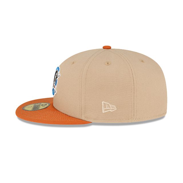 Just Caps Beige Camel Durham Bulls 59FIFTY Fitted Hat sold by New Era product image thumbnail 4