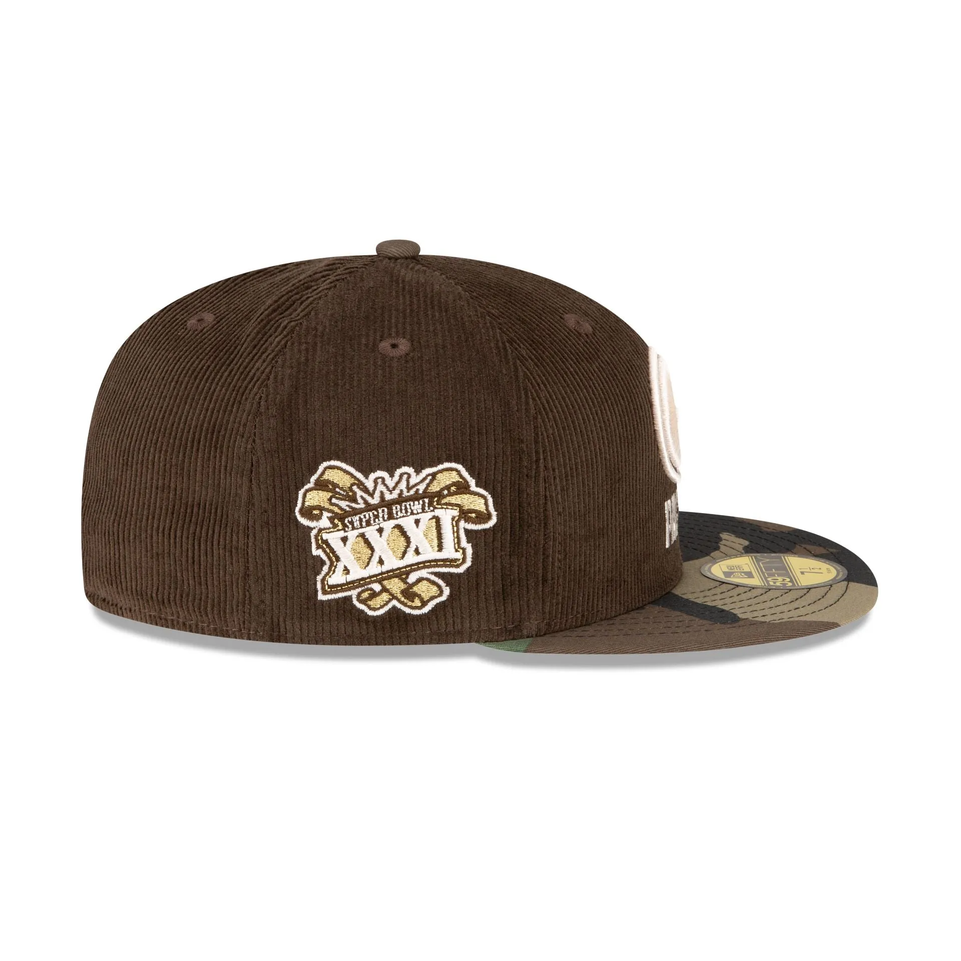 Just Caps Brown Camo Green Bay Packers 59FIFTY Fitted Hat sold by New Era product image thumbnail 4