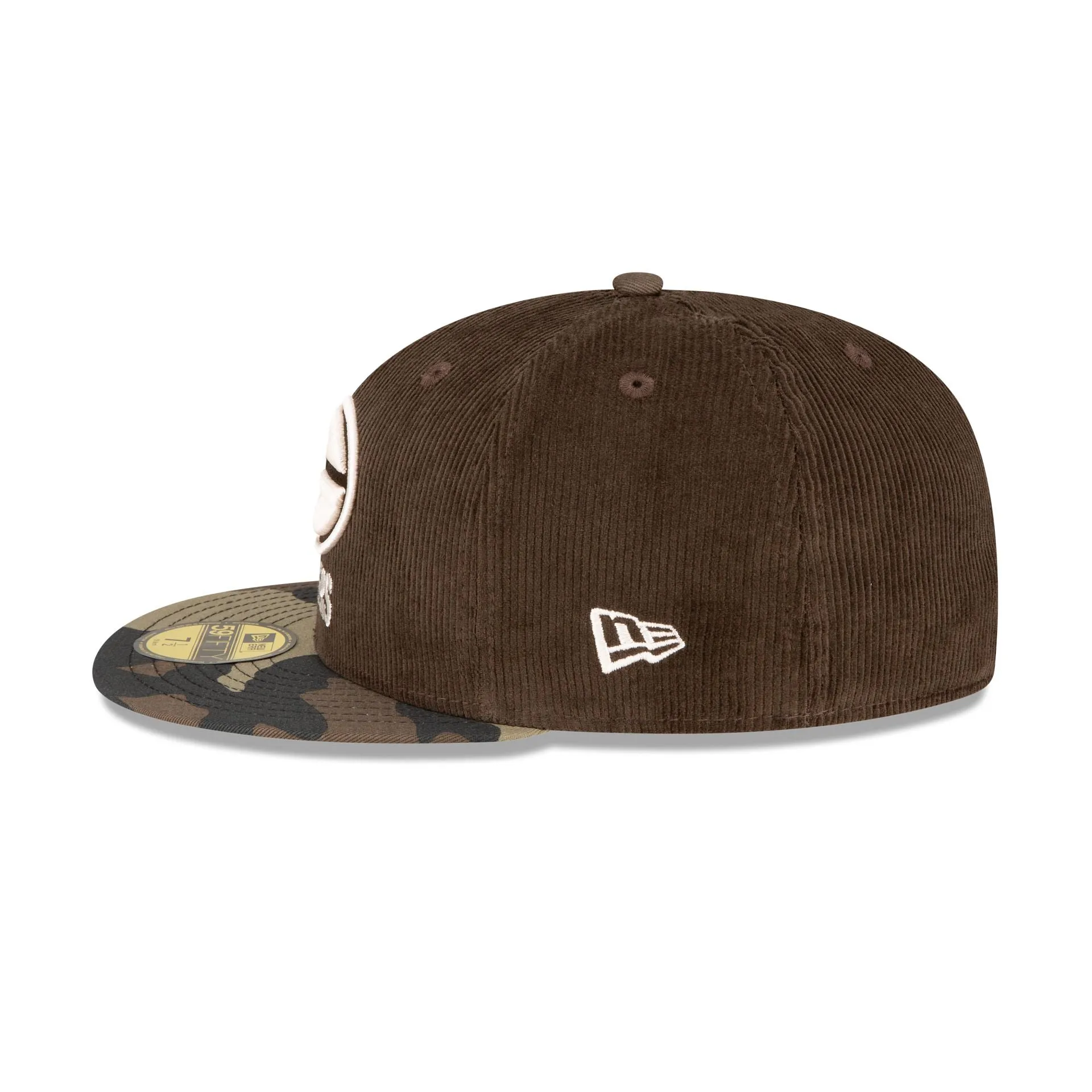Just Caps Brown Camo Green Bay Packers 59FIFTY Fitted Hat sold by New Era product image thumbnail 5
