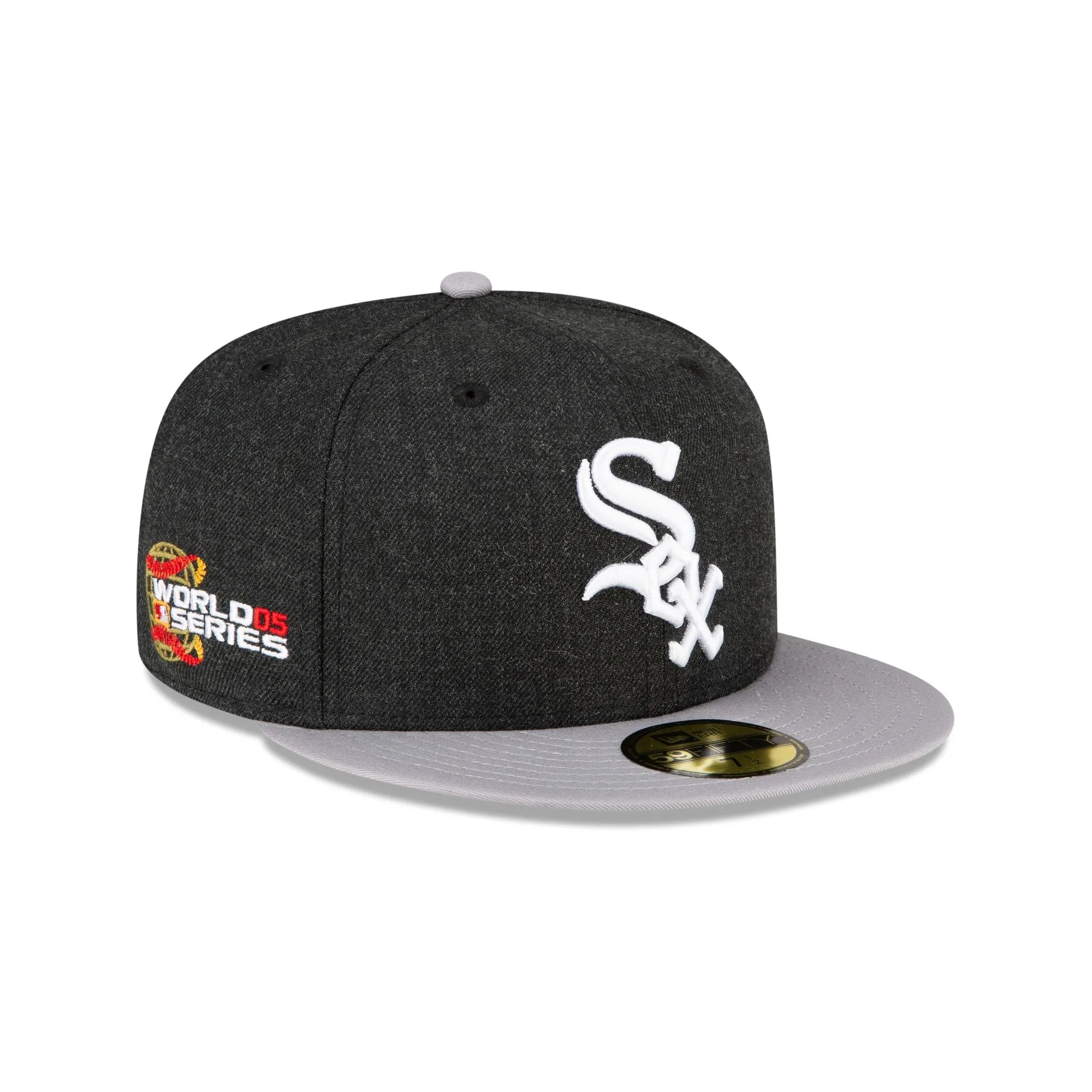 Just Caps Heathered Crown Chicago White Sox 59FIFTY Fitted Hat sold by New Era