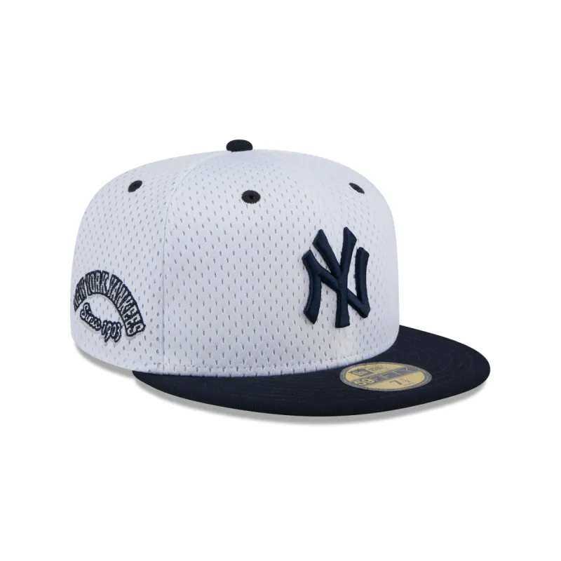 New York Yankees Throwback Mesh 59FIFTY Fitted Hat sold by New Era