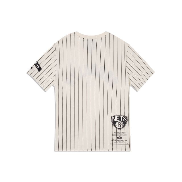 Alpha Industries X Brooklyn Nets Striped T-Shirt sold by New Era product image thumbnail 2
