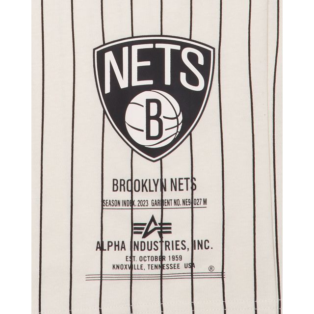 Alpha Industries X Brooklyn Nets Striped T-Shirt sold by New Era product image thumbnail 3