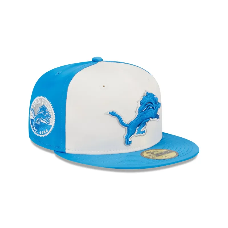 Detroit Lions Throwback Satin 59FIFTY Fitted Hat sold by New Era
