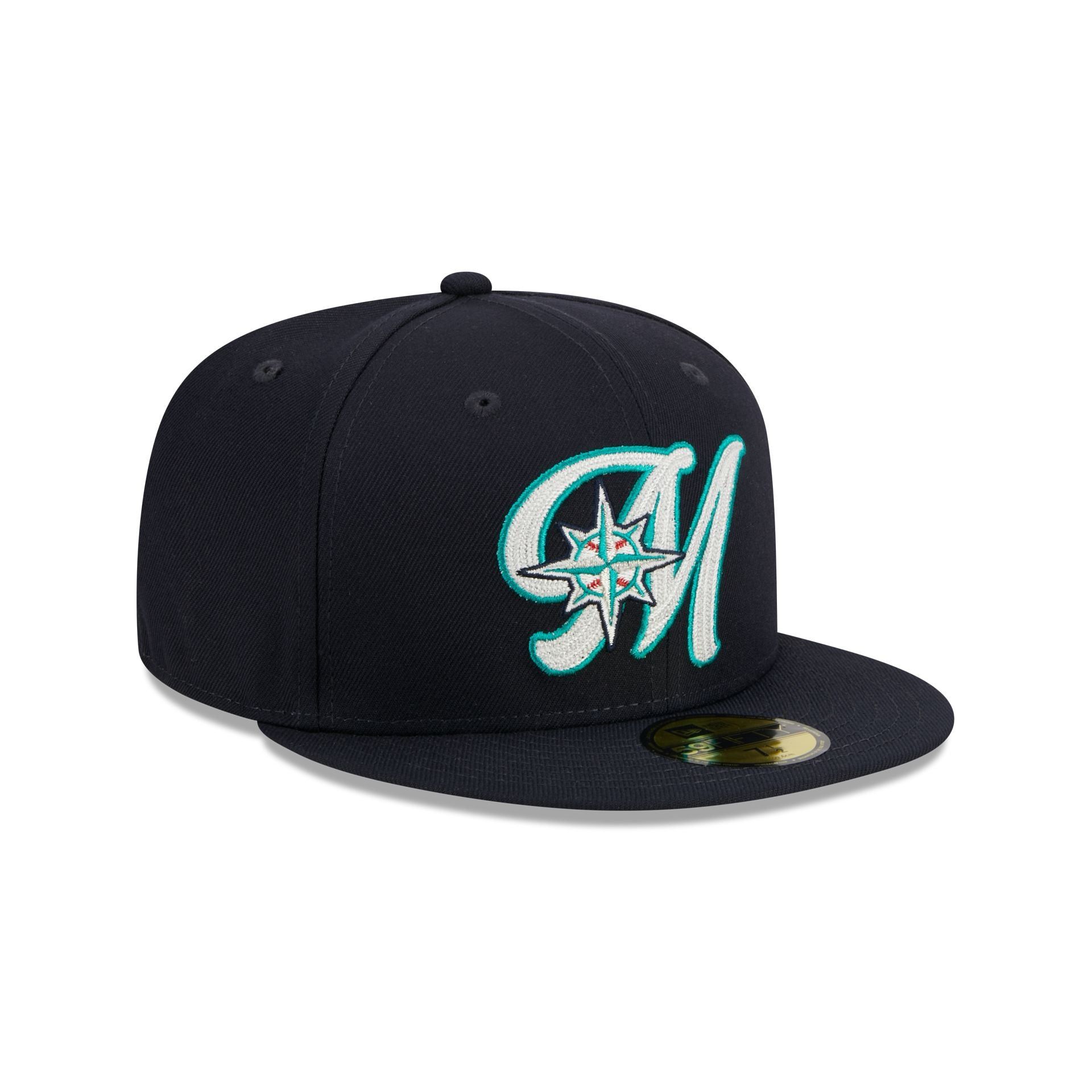 Seattle Mariners Duo Logo 59FIFTY Fitted Hat sold by New Era product image thumbnail 3