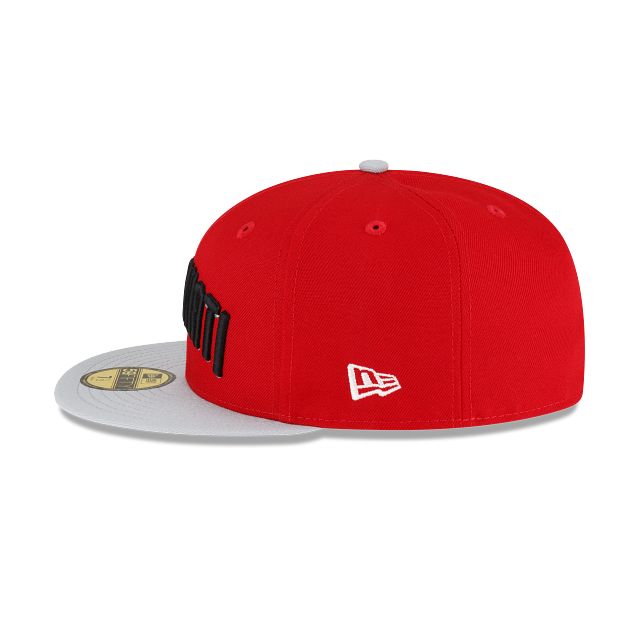Just Caps Gray Visor Cincinnati Reds 59FIFTY Fitted Hat sold by New Era product image thumbnail 5