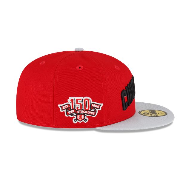Just Caps Gray Visor Cincinnati Reds 59FIFTY Fitted Hat sold by New Era product image thumbnail 4