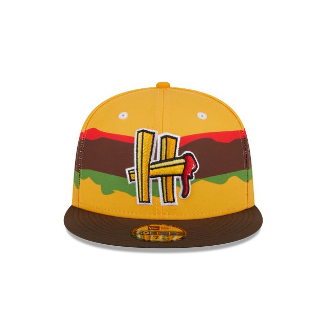 Hartford Yard Goats Theme Night Cheeseburger 59FIFTY Fitted Hat sold by New Era product image thumbnail 2
